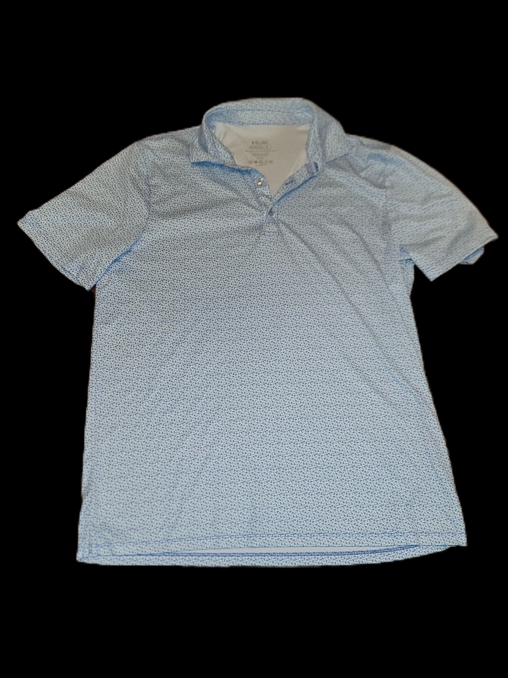 Huk Light Blue Micro-Pattern Polo